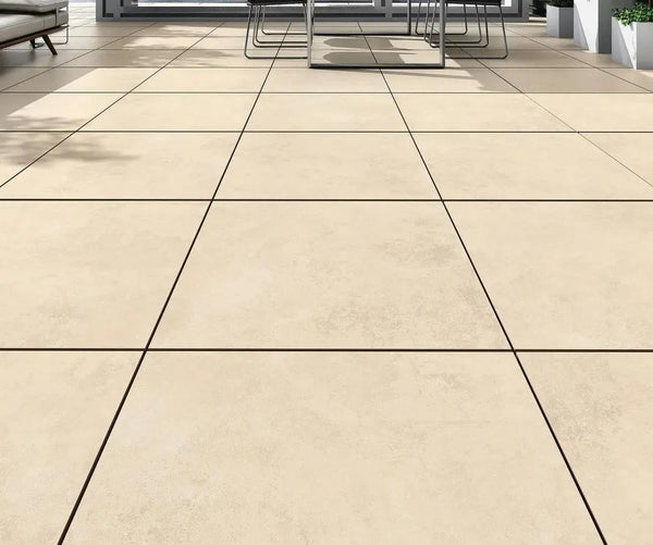 porcelain paving slabs cement beige