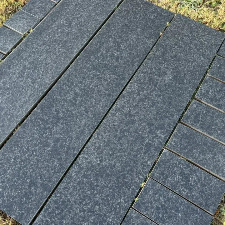 black basalt porcelain edging planks