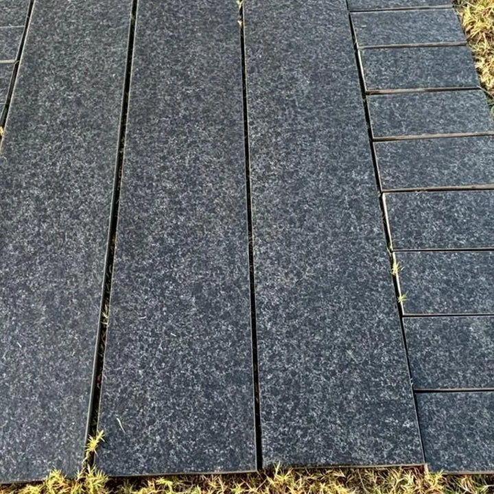 black basalt porcelain edging planks