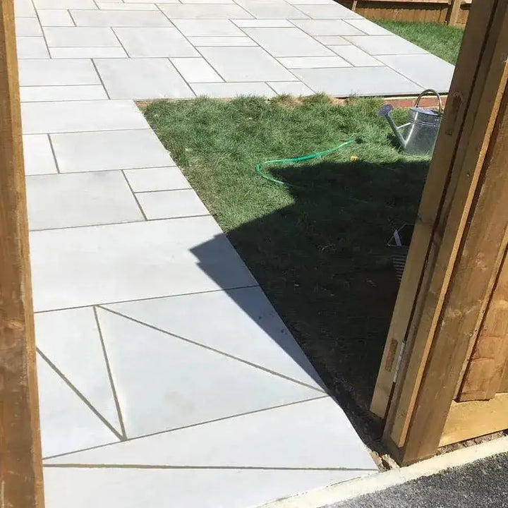smooth Indian sandstone paving Kandla grey