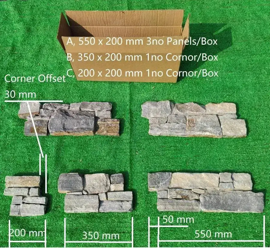 Nordic Stone Cladding, Blue Diamond Z Tiles Clad Panels | Paving Slabs UK