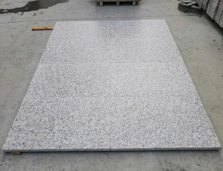 maple red granite paving
