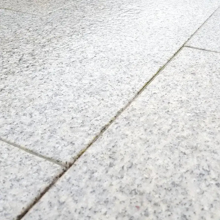 silver grey granite paving slabs flamed 