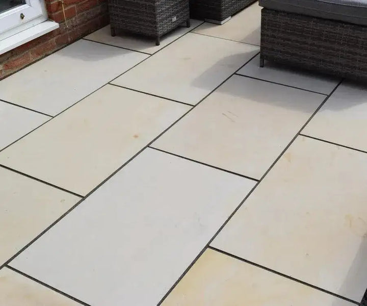 smooth Indian sandstone paving fossil mint